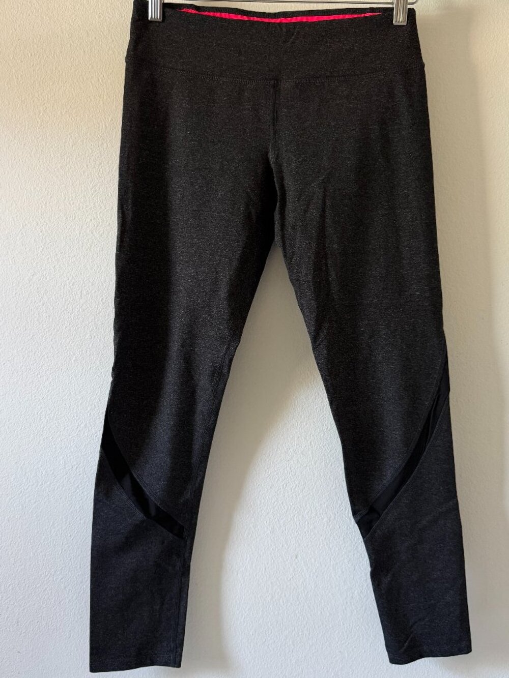 Calvin Klein Performance Leggings Women's M Gray Pink Athletic Yoga Workout